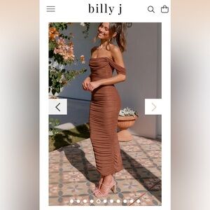 Billy J: Kylie Maxi Dress - Chocolate